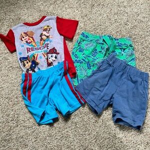 Kids 2T Shorts and pajama bundle